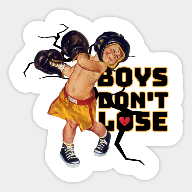 BOYS DON'T CRY Sticker by mefclub.studio